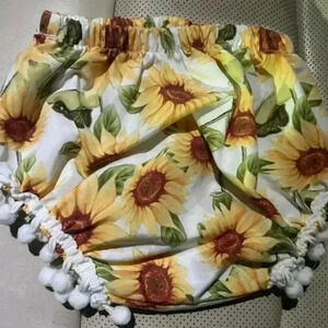 Sunflower bloomers diaper cover 0-3 months